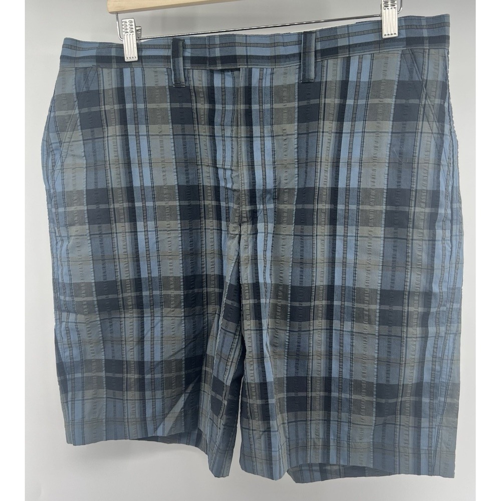 Patagonia Thrift Shorts Blue Black Gray Plaid Tagged 36 Actual 38 New